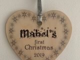 Baby’s first Christmas Heart