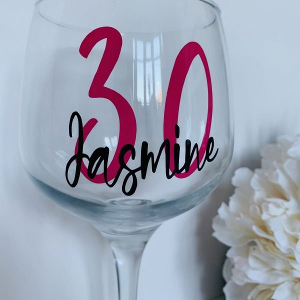 Personalised Milestone Birthday Gin Glass - Image 4