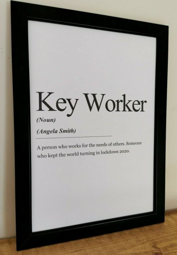 A4 Personalised Key Worker Description Print - Image 2