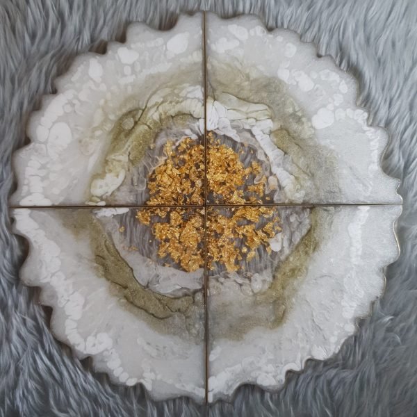 Handmade resin geode coasters - Image 2