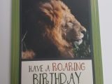 Have a ROARING birthday – lion handmade birthday card