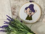 Disney’s Dopey embroidery hoop art