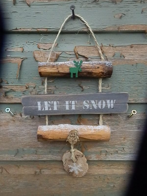 Handmade shabby chic xmas signs x 3 - Image 4