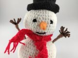 Amigurumi Snowman with felted nose