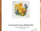 Spring Chicks Cross Stitch Kit,
