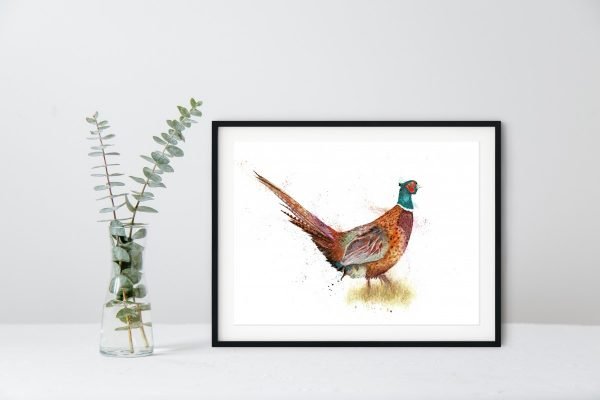 Print of Pheasant watercolour