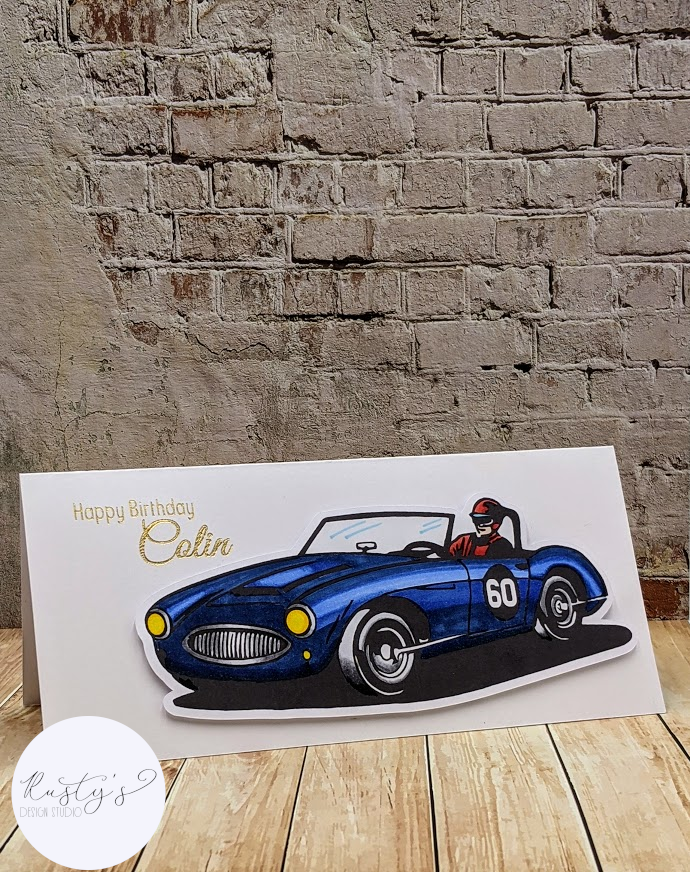 Classic car | Birthday Card | Racing car | Milestone Birthday