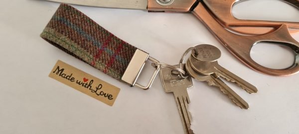 Tweed keyfob - keyring gift - Gift him and her - Image 2