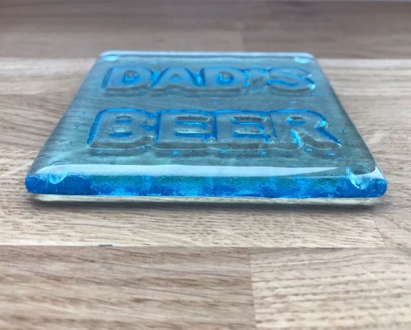 Fathers Day Personalised glass coaster - Image 7