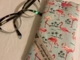 pink Flamingos Glasses case / Sunglasses case / Farmers/ Country Lovers / Ladies spectacles fabric glasses case / soft glasses case / childs glasses case