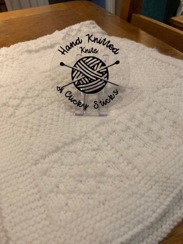 Made to Order - Hand Knitted Baby Blanket - Textured Pattern - made to order