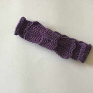 Girl’s Purple Crochet Headband