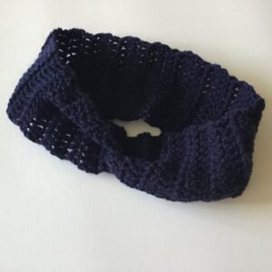 Women’s Navy Blue Crochet Twist Headband