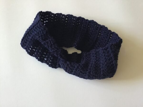 Women’s Navy Blue Crochet Twist Headband