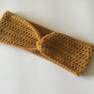 Women’s Tan Crochet Twist Headband