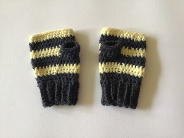 Kid’s Storm Crochet Fingerless Gloves