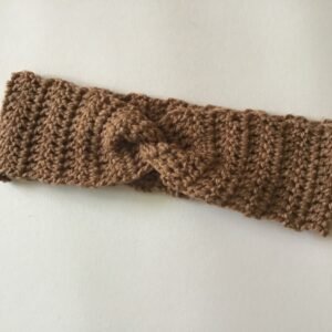 Women’s Camel Crochet Twist Headband