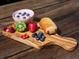 Wooden Breakfast Tray, Olive Wood Mini Charcuterie Board, Custom Cheese Board, Foodie Gift for Her, New Home Gift, Kitchen Board