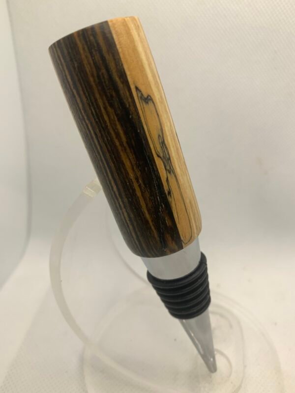 WINE /BOTTLE STOPPER MADE FROM 4 DIFFERENT WOODS - Image 3