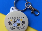 Bee Kind Keyring – Always #bee kind