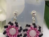 Rose Quartz Funky Earrings