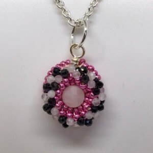 Rose Quartz Funky Necklace