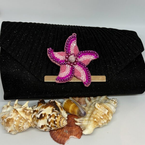 Pink Starfish | Embellished Clutch - Image 5