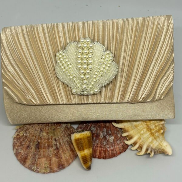 Seashell Clutch | Cream Coloured Clutch - Image 3