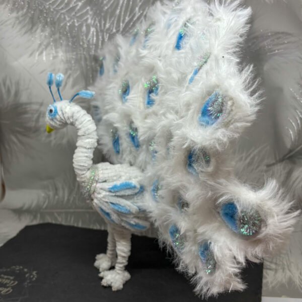 peacock gifts | white peacock ornament - Image 3